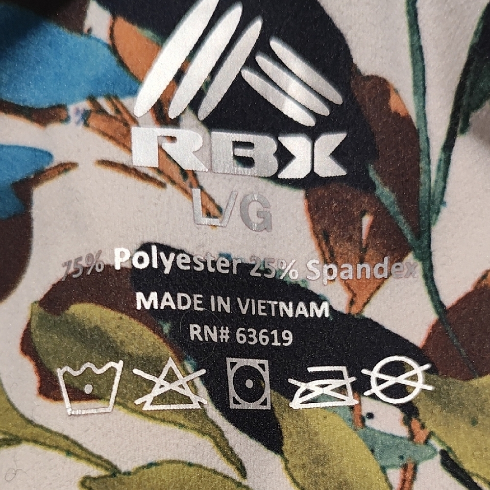 RBX Multicolor Leaf Print Leggings - Picture 2 of 5